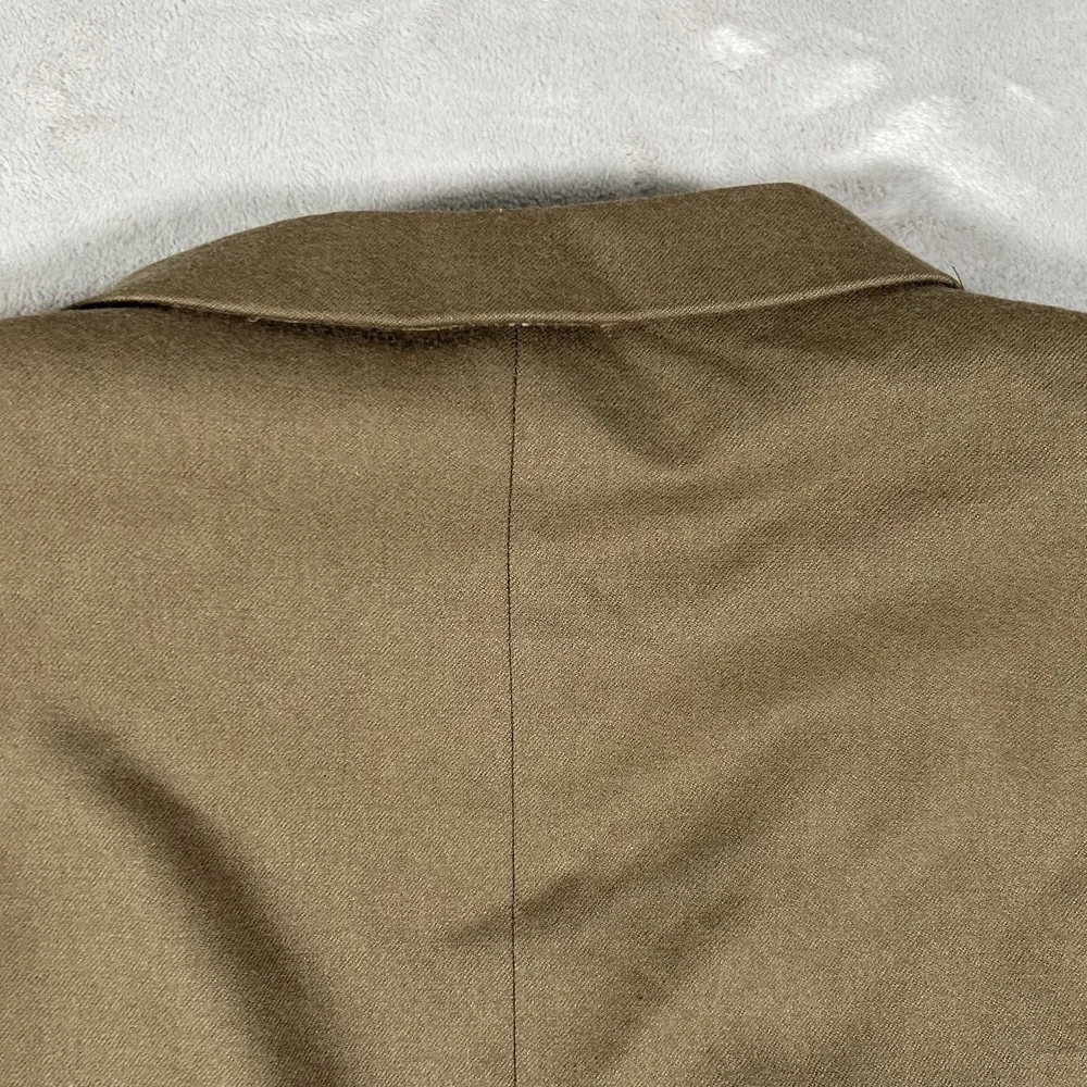 Jos. A. Bank Blazer Mens 48R Beige Wool Cashmere Jacket Sport Coat Made Portugal